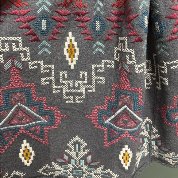 Johnny Was Women’s Tisha Embroidered Gray Cotton Vest Size XL $315 MSRP - Picture 6 of 8